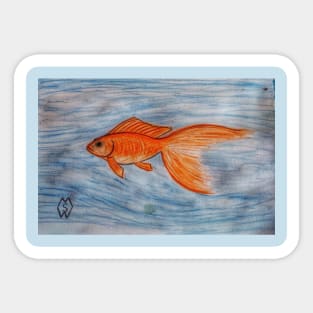 Fancy Goldfish Study Sticker